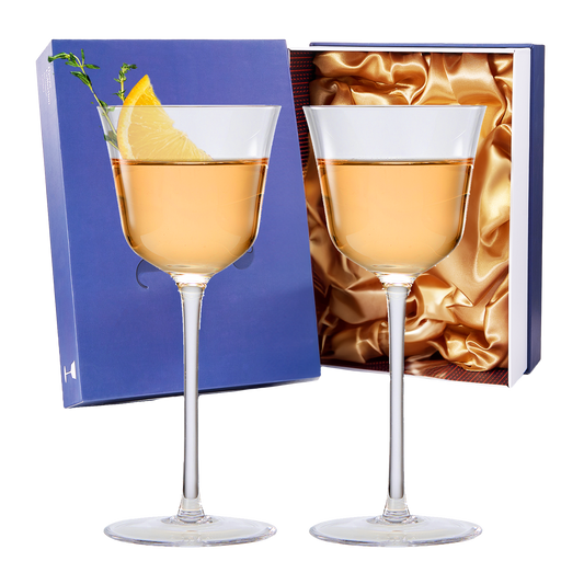 Vintage Crystal Nick & Nora/Wine Coupe Glasses - Set of 2 (5 OZ)