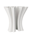 Godet White Vase