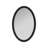 Varsha Oval Glossy Black Mirror