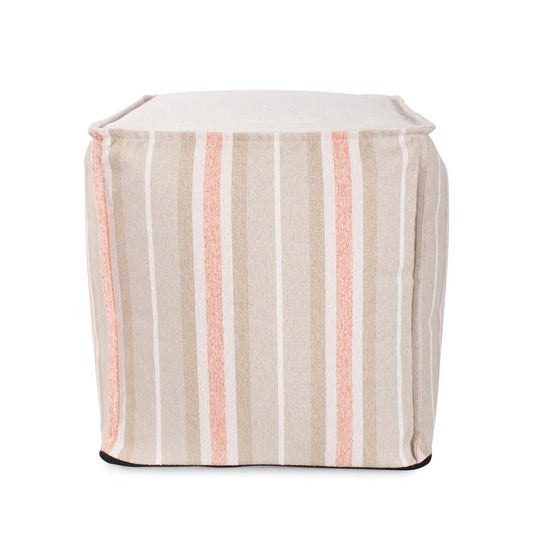 Tall Square Indoor/Outdoor Pouf Dune Terra