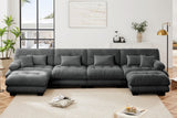 CLOUDIES 173" 4 Seater Sofa with 2 Ottomans