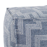 Tall Square Indoor/Outdoor Pouf Syros Denim