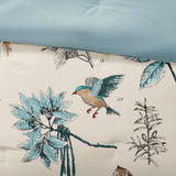Garden Study Cotton Twill Comforter Set, Khaki