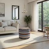 Captiva Navy Indoor Outdoor Tall Pouf