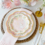 Pink Elephant Baby Shower Paper Plates Set of 16