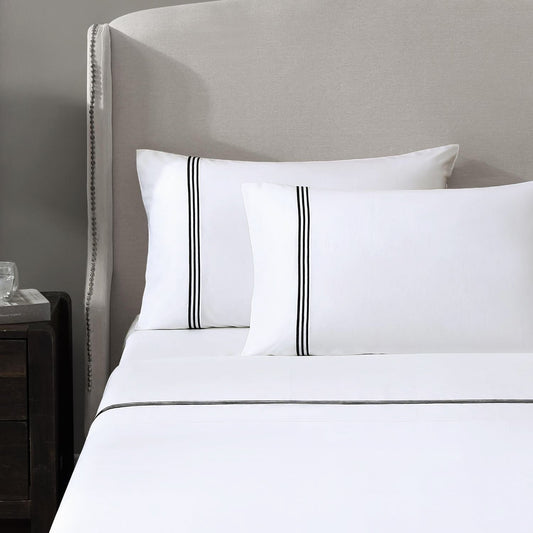 Triple Luxe Sateen Sheet Set | Hotel Collection Black