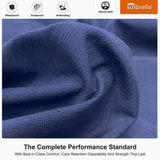 PURPLE LEAF Double Top 11 ft Round Outdoor Patio Umbrella with High Quality Sunbrella Fabric
