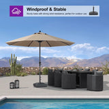 PURPLE LEAF Open Box Market Umbrella Table Umbrella Base ZY03-MLBASE-45