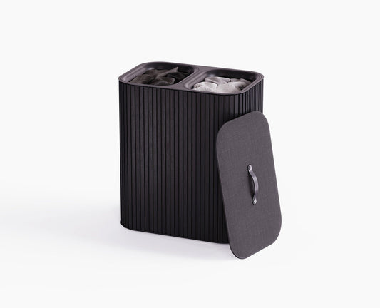 Tota Luxe 90L Black Laundry Separation Basket