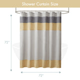 Faux Silk Dupioni Shower Curtain, Yellow