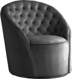 Alessio Velvet Swivel Accent Chair with Deep Button Tufting for a Chic Contemporary Living Space