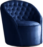 Alessio Velvet Swivel Accent Chair with Deep Button Tufting for a Chic Contemporary Living Space