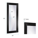 Delano Mirror - Glossy Black