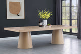 Tavolo Contemporary Dining Table with Rich Black Oak Finish and Expanding Leaf Extensions for Versatility