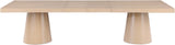 Tavolo Contemporary Dining Table with Rich Black Oak Finish and Expanding Leaf Extensions for Versatility