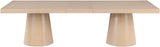 Tavolo Contemporary Dining Table with Rich Black Oak Finish and Expanding Leaf Extensions for Versatility