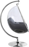 Luna Acrylic Swing Chair with Chrome Base – Modern Bubble Design for Ultimate Comfort & Style