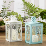 Luminous White Lantern Tea Light Holder Medium