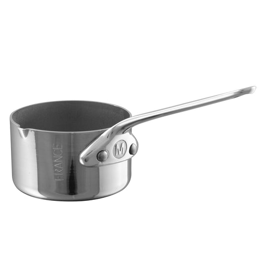 Mauviel M'MINIS Stainless Steel Sauce Pan With Pouring Spout, 2-In