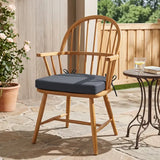 D‑Shaped Olefin Memory Foam Dining Chair Cushions, Set of 2