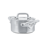 Mauviel M'MINIS Stainless Steel Stewpan With Lid, 3.54-In