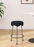 Fleur Contemporary Boucle Counter Stool with Sturdy Metal Legs and Comfortable Foam Seat Design