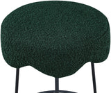 Fleur Contemporary Boucle Counter Stool with Sturdy Metal Legs and Comfortable Foam Seat Design