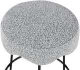 Fleur Contemporary Boucle Counter Stool with Sturdy Metal Legs and Comfortable Foam Seat Design