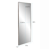 Van Buren Brushed Brass Rectangle Mirror
