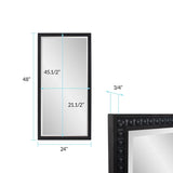 Beaded Dressing Mirror - Black