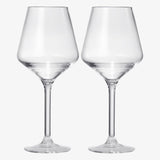 Unbreakable Stemmed Wine Glasses, Tritan Acrylic | Set of 6, (18oz)