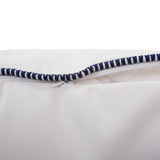 24 x 24 Outdoor Pillow with Dec Cord- Seascape Natural- Poly Insert