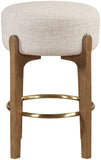 Torino - Backless Counter Stool With Brushed Brown Base (Set of 2)