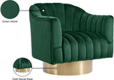 Farrah Modern Accent Chair with Plush Upholstery and Sleek Chrome Base for Stylish Living Spaces