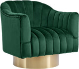 Farrah Modern Accent Chair with Plush Upholstery and Sleek Chrome Base for Stylish Living Spaces