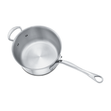Mauviel M'COOK 5-Ply Sauce Pan With Helper Handle, Cast Stainless Steel Handle