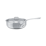 Mauviel M'COOK 5-Ply Sauté Pan With Lid, Cast Stainless Steel Handle