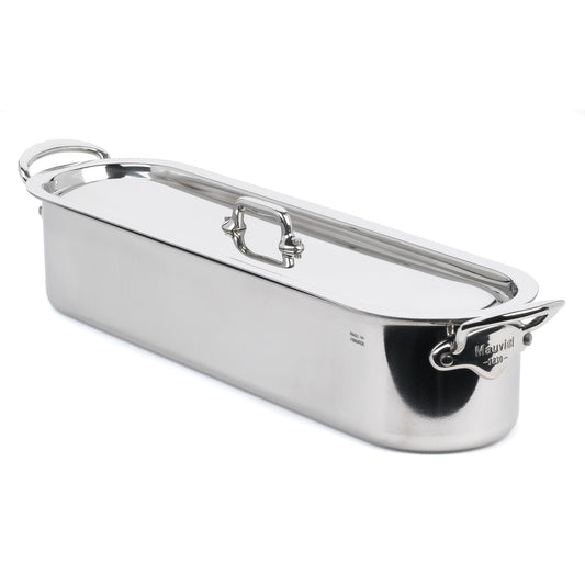 Mauviel M'COOK 5-Ply Fish Kettle With Cast Stainless Steel Handle, 3.9-Qt