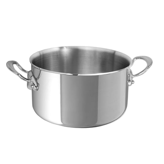 Mauviel M'COOK 5-Ply Stewpan, Cast Stainless Steel Handles