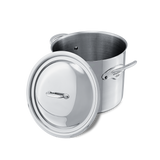 Mauviel M'COOK 5-Ply Stockpot With Lid, Cast Stainless Steel Handles, 9.7-Qt
