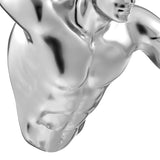 Runner Man 20" Wall Sculpture // Chrome