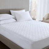 Diamond Quilted Microfiber Mattress Pad, Full, Queen