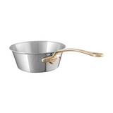 Mauviel M'COOK B 5-Ply Splayed Saute Pan With Brass Handle