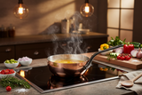 Mauviel M'Heritage M'150 CI Chef Pan With Cast Iron Handle, 2.1-Qt