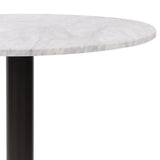 Micca Club White Marble Bistro Table