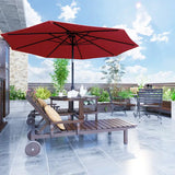 7.5 ft Patio Umbrella with Crank & Tilt, 8 Steel Ribs