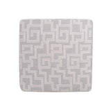 Indoor/Outdoor Universal Square Ottoman Syros Fog Cover Only