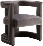 Blair Contemporary Barrel Accent Chair - Plush Cushion Support and Stylish Modern Design for Any Space