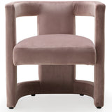 Blair Contemporary Barrel Accent Chair - Plush Cushion Support and Stylish Modern Design for Any Space