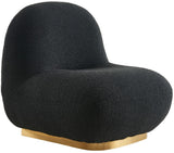 Liam Contemporary Accent Chair with Gold Metal Base - Stylish Comfort for Any Room Decor